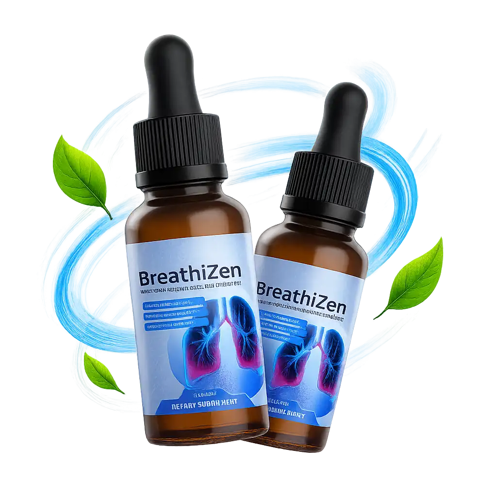 BreathiZen respiratory wellness spray, two bottles